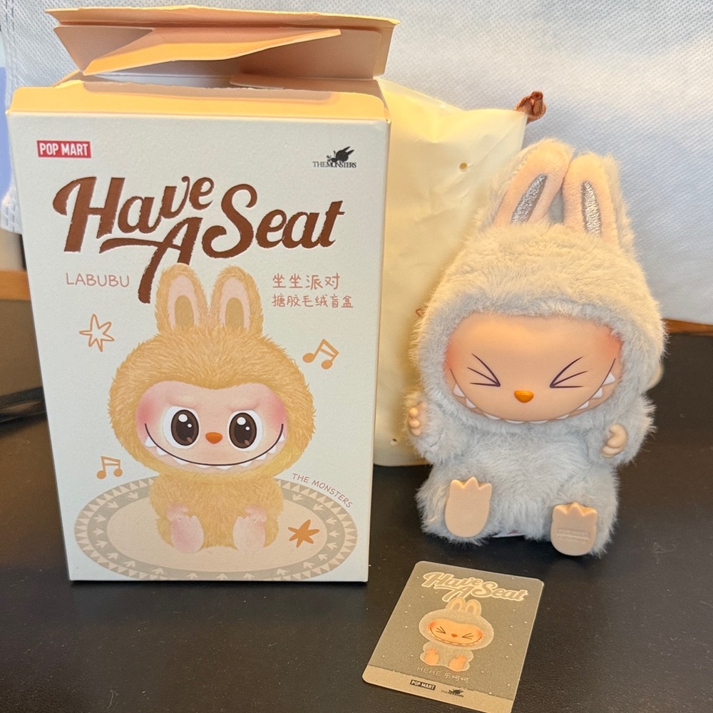 Pop Mart Labubu Gray Bunny Doll